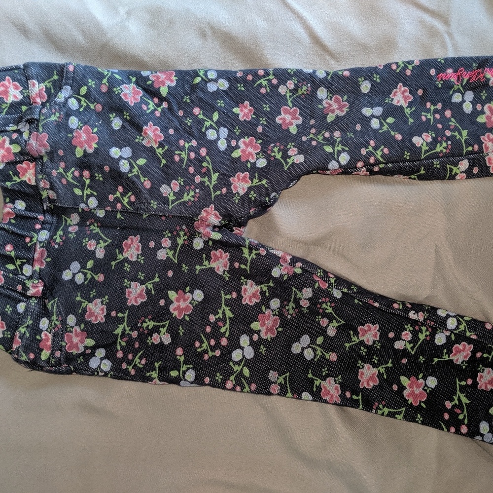 24m Calvin Klein girls floral pants